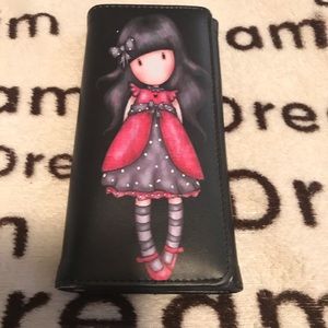 Wallet with girl pattern